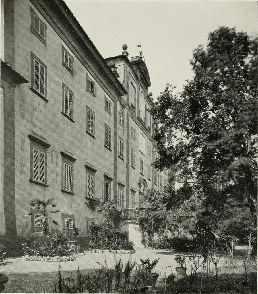 An illustration from Villas of Florence and Tuscany, 1922, leaf 387