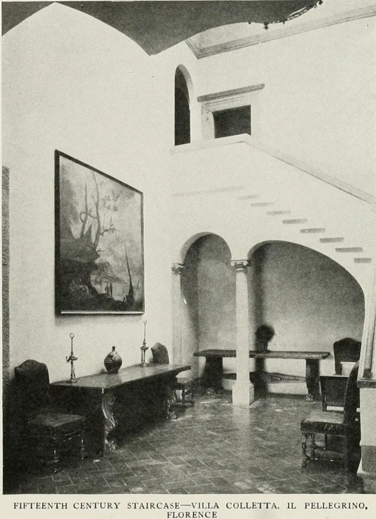 An illustration from Villas of Florence and Tuscany, 1922, leaf 39