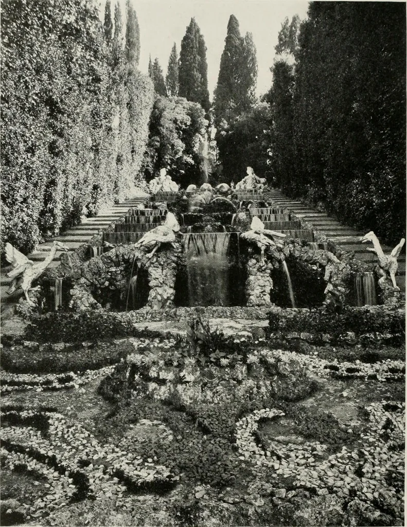 An illustration from Villas of Florence and Tuscany, 1922, leaf 403