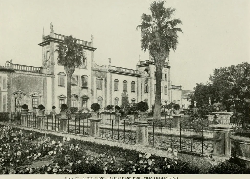 An illustration from Villas of Florence and Tuscany, 1922, leaf 410