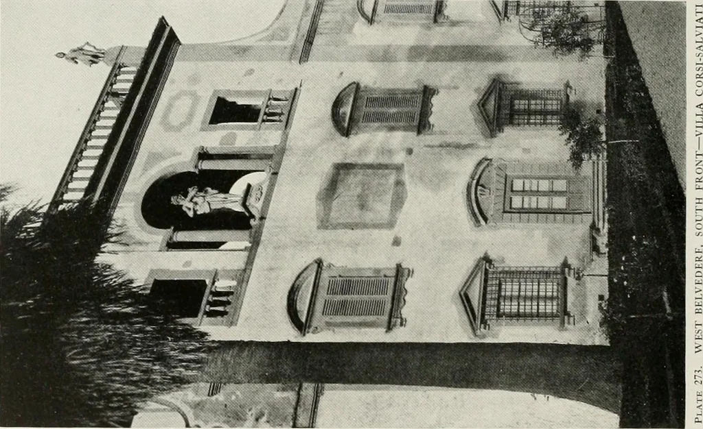 An illustration from Villas of Florence and Tuscany, 1922, leaf 411