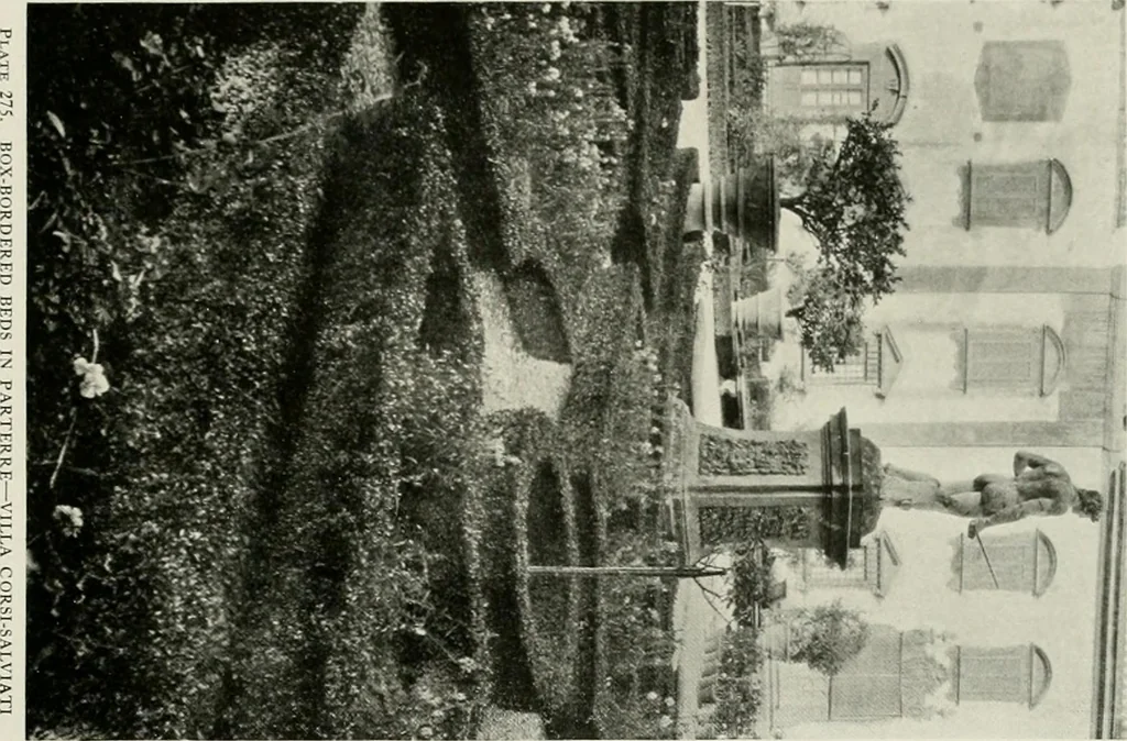 An illustration from Villas of Florence and Tuscany, 1922, leaf 412