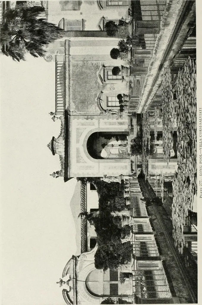 An illustration from Villas of Florence and Tuscany, 1922, leaf 413