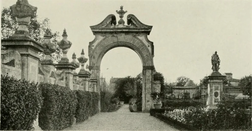 An illustration from Villas of Florence and Tuscany, 1922, leaf 414