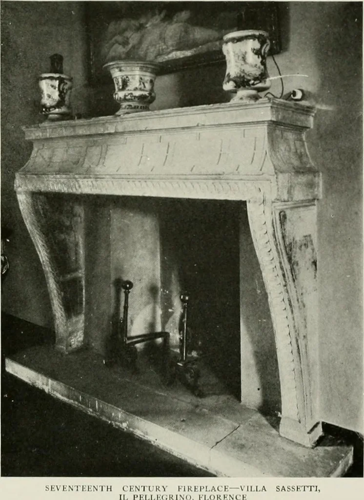 An illustration from Villas of Florence and Tuscany, 1922, leaf 58