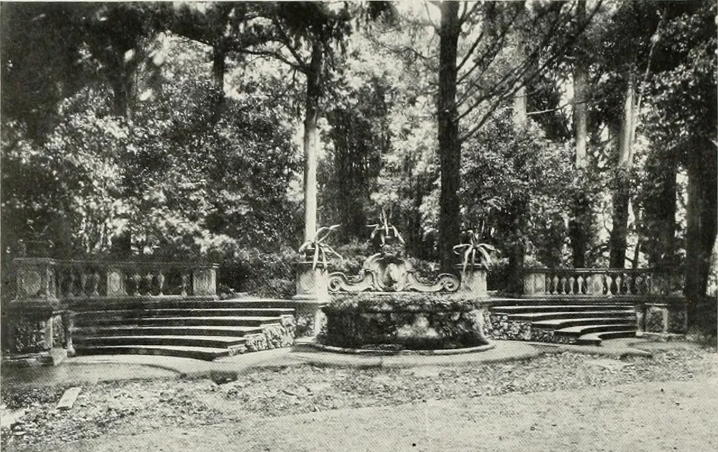 An illustration from Villas of Florence and Tuscany, 1922, leaf 83