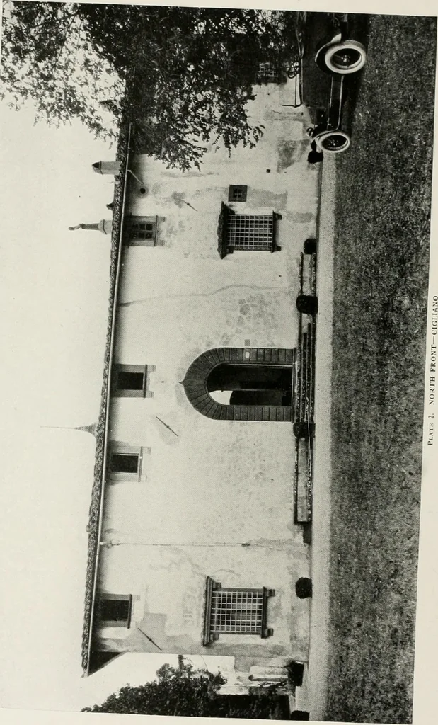 An illustration from Villas of Florence and Tuscany, 1922, leaf 91