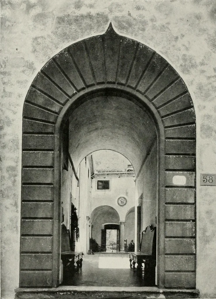 An illustration from Villas of Florence and Tuscany, 1922, leaf 93