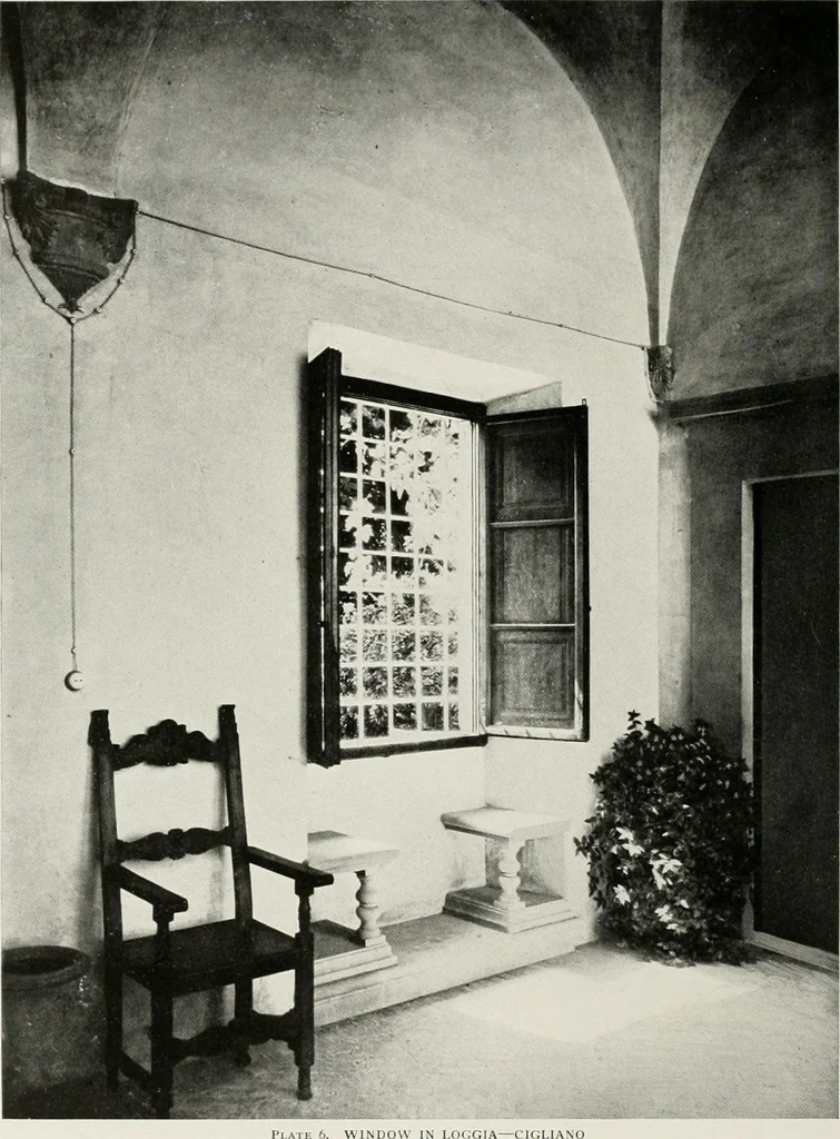 An illustration from Villas of Florence and Tuscany, 1922, leaf 95