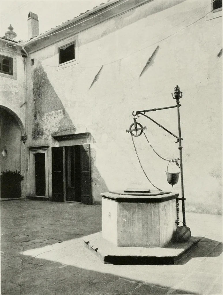 An illustration from Villas of Florence and Tuscany, 1922, leaf 97