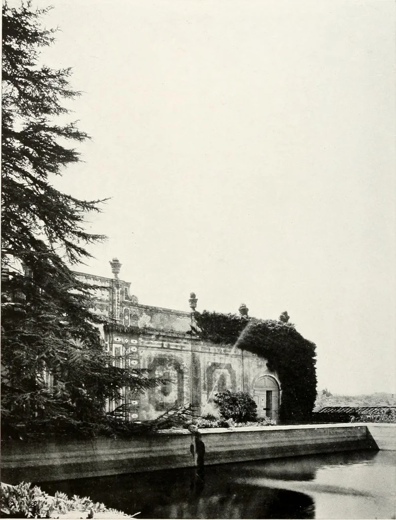 An illustration from Villas of Florence and Tuscany, 1922, leaf 103