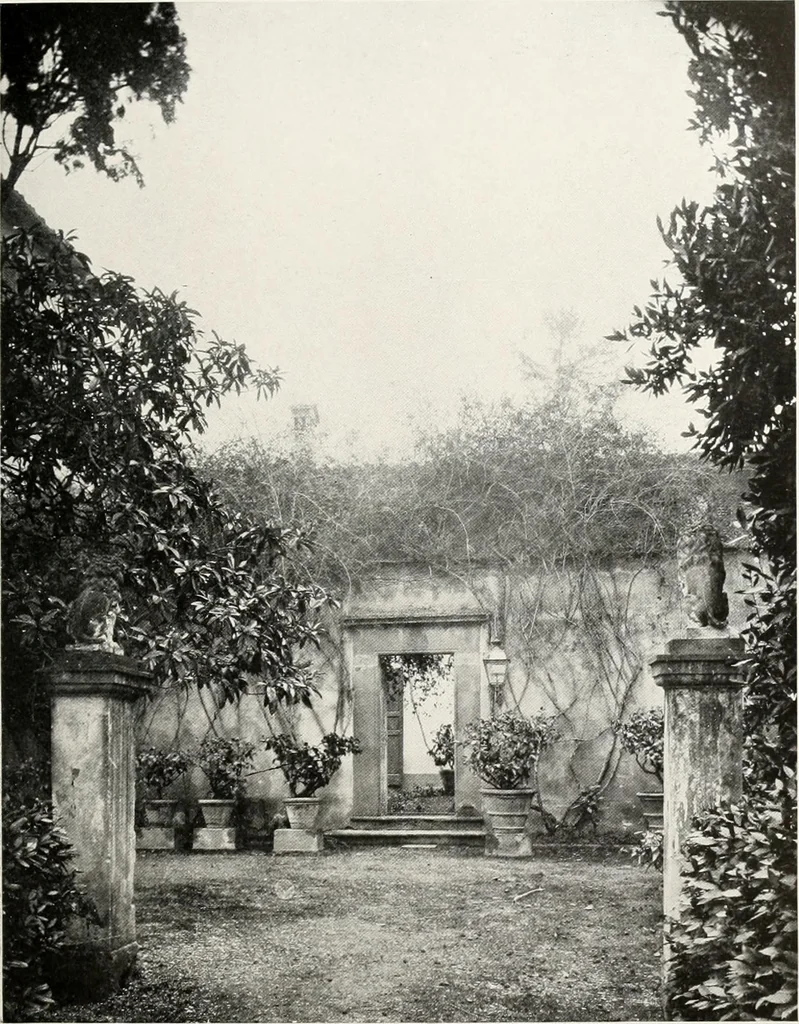 An illustration from Villas of Florence and Tuscany, 1922, leaf 112