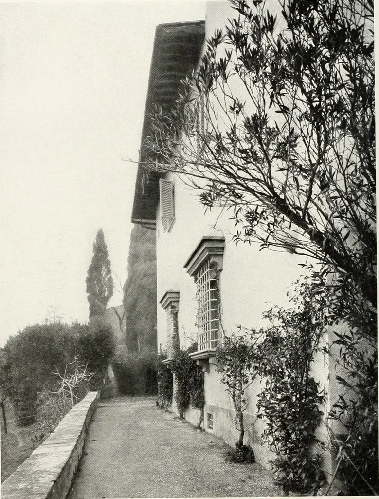 An illustration from Villas of Florence and Tuscany, 1922, leaf 117