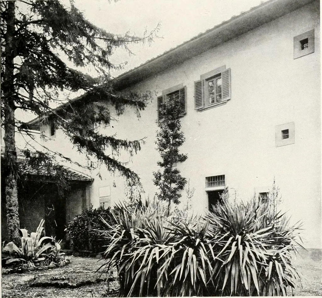 An illustration from Villas of Florence and Tuscany, 1922, leaf 118
