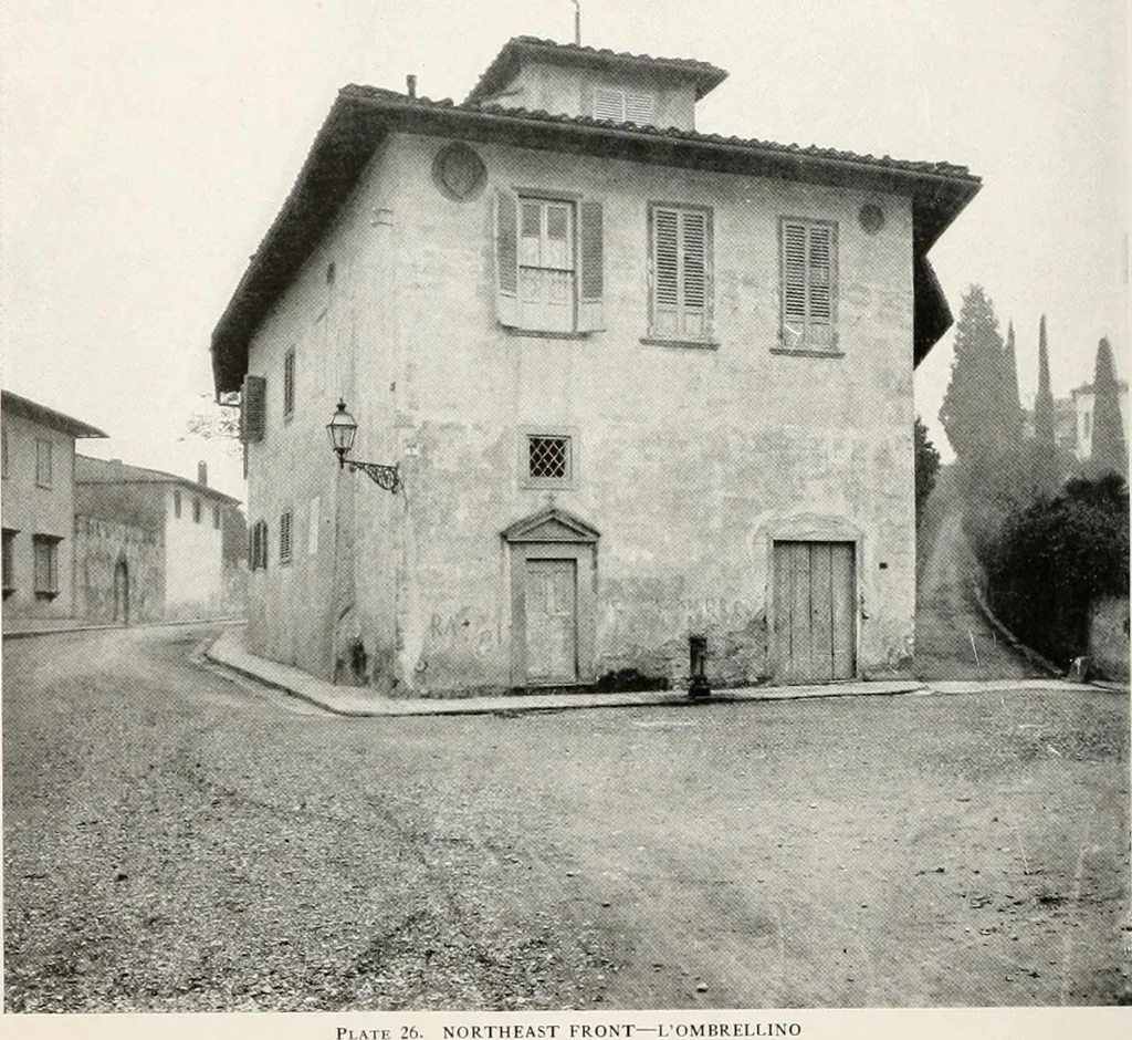 An illustration from Villas of Florence and Tuscany, 1922, leaf 123