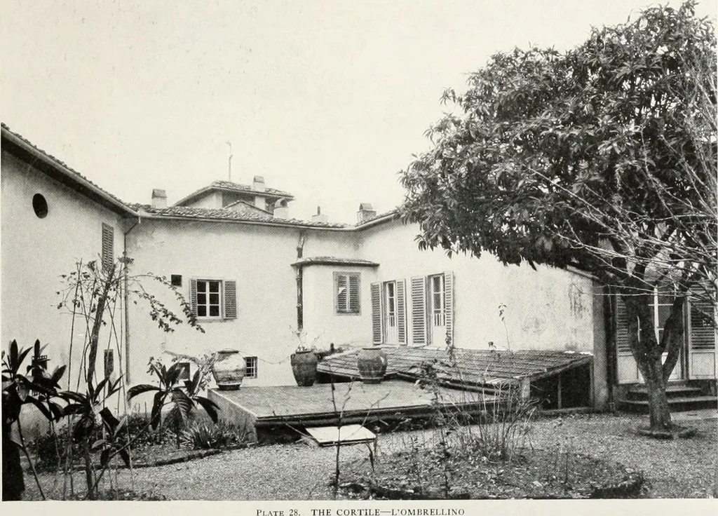 An illustration from Villas of Florence and Tuscany, 1922, leaf 125
