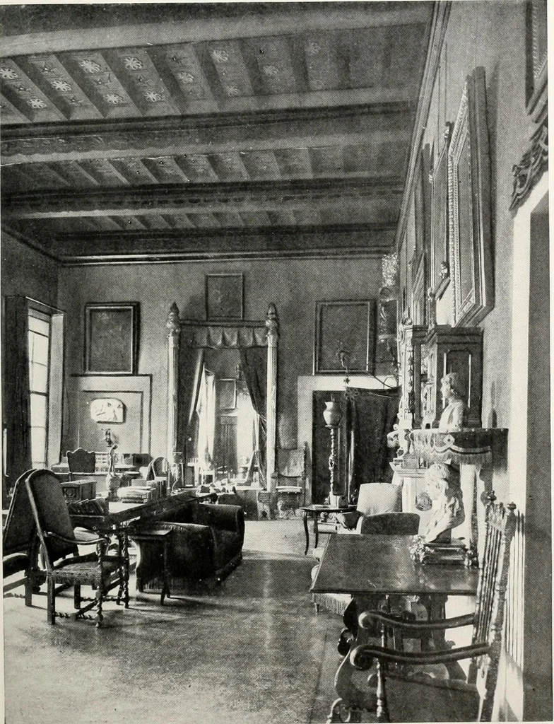 An illustration from Villas of Florence and Tuscany, 1922, leaf 140