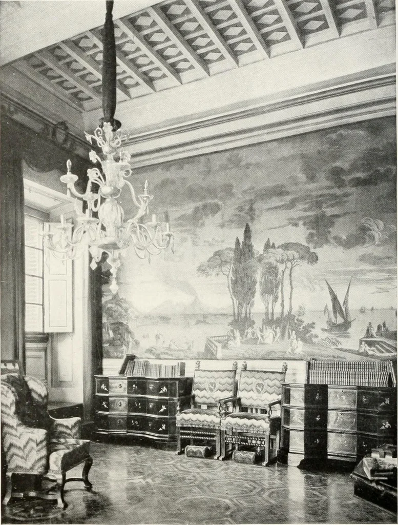 An illustration from Villas of Florence and Tuscany, 1922, leaf 141