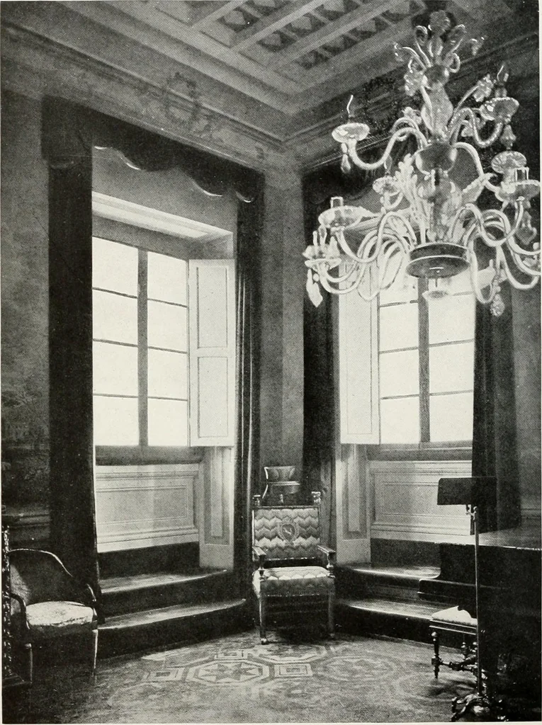 An illustration from Villas of Florence and Tuscany, 1922, leaf 143