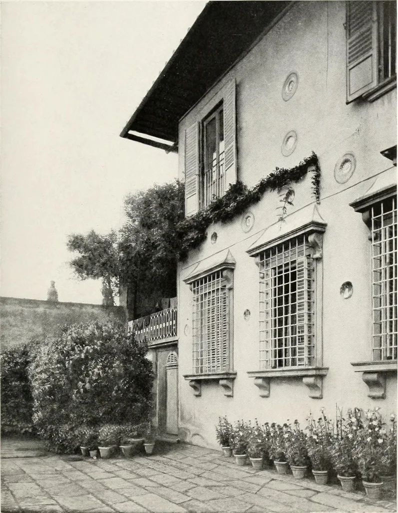 An illustration from Villas of Florence and Tuscany, 1922, leaf 144