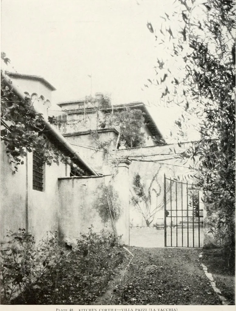 An illustration from Villas of Florence and Tuscany, 1922, leaf 149