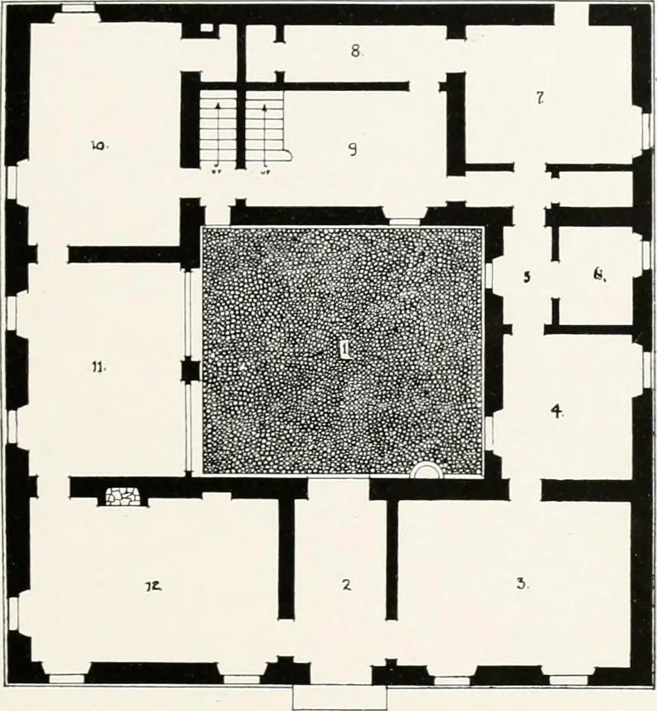 An illustration from Villas of Florence and Tuscany, 1922, leaf 152