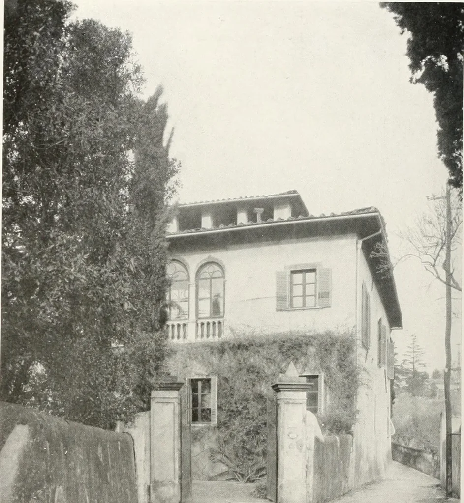 An illustration from Villas of Florence and Tuscany, 1922, leaf 153