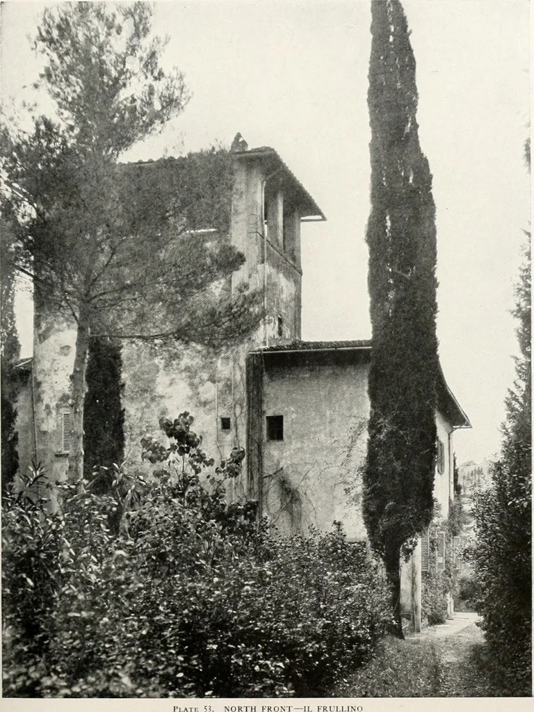 An illustration from Villas of Florence and Tuscany, 1922, leaf 156