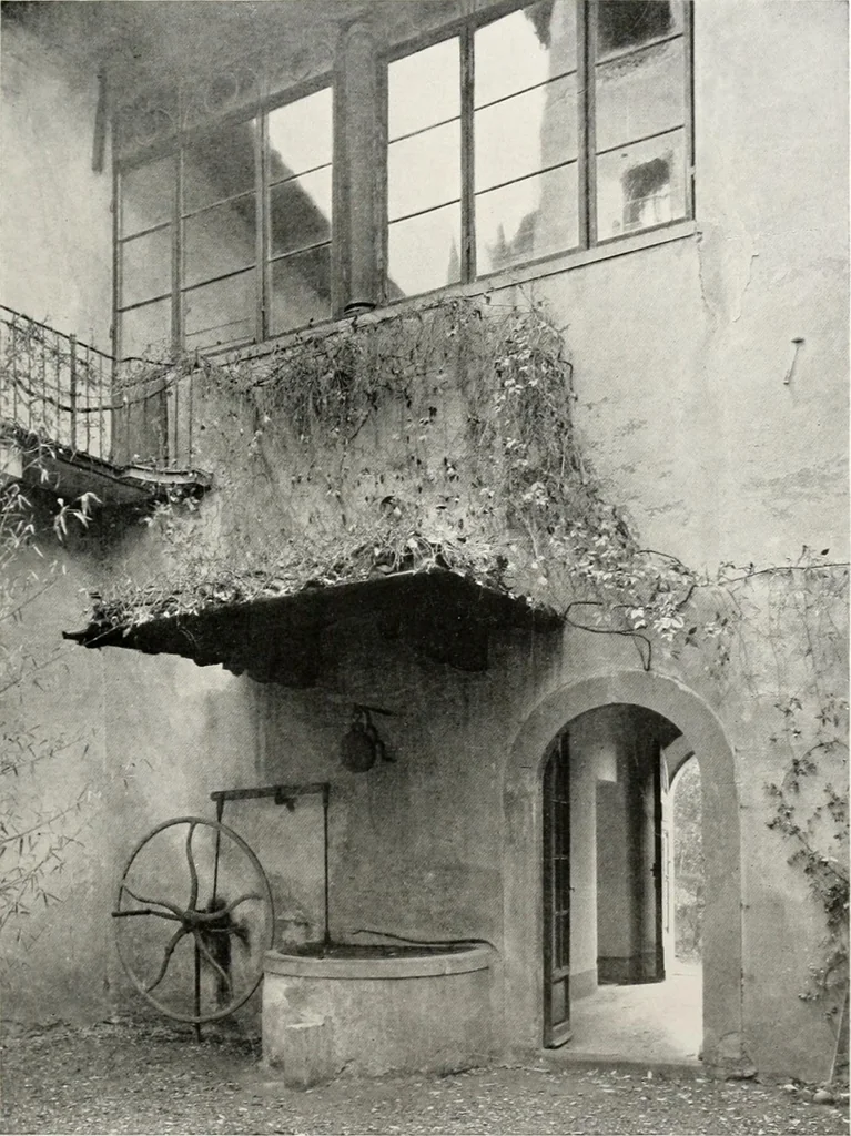 An illustration from Villas of Florence and Tuscany, 1922, leaf 160