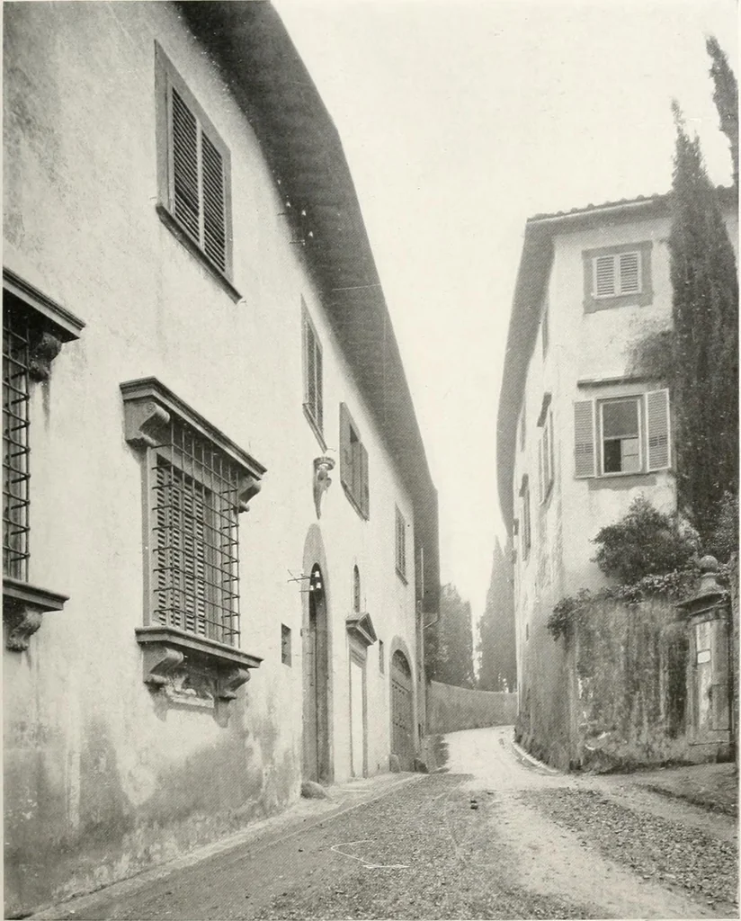 An illustration from Villas of Florence and Tuscany, 1922, leaf 166