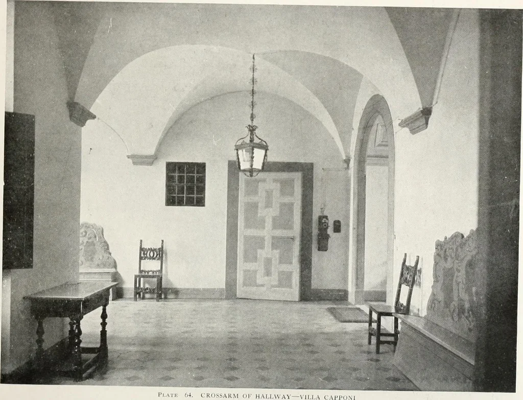 An illustration from Villas of Florence and Tuscany, 1922, leaf 169