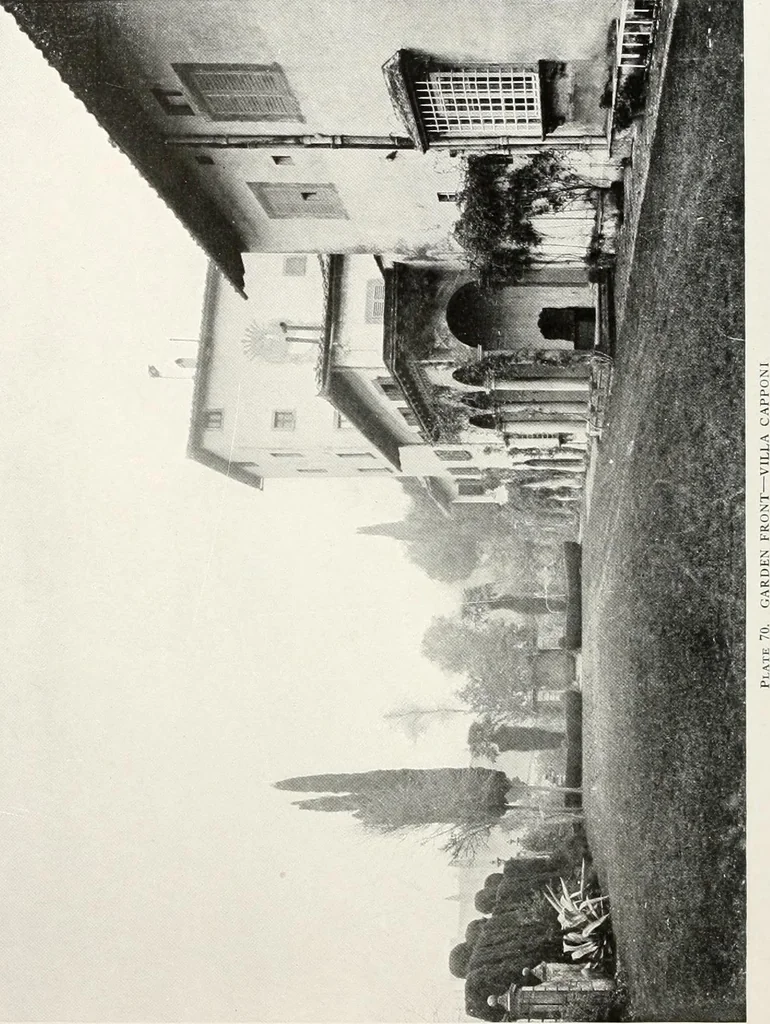 An illustration from Villas of Florence and Tuscany, 1922, leaf 175