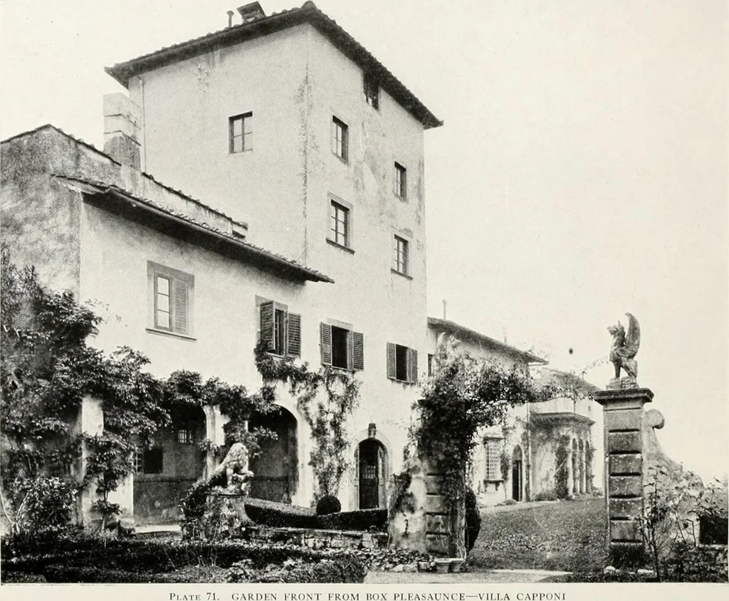 An illustration from Villas of Florence and Tuscany, 1922, leaf 176