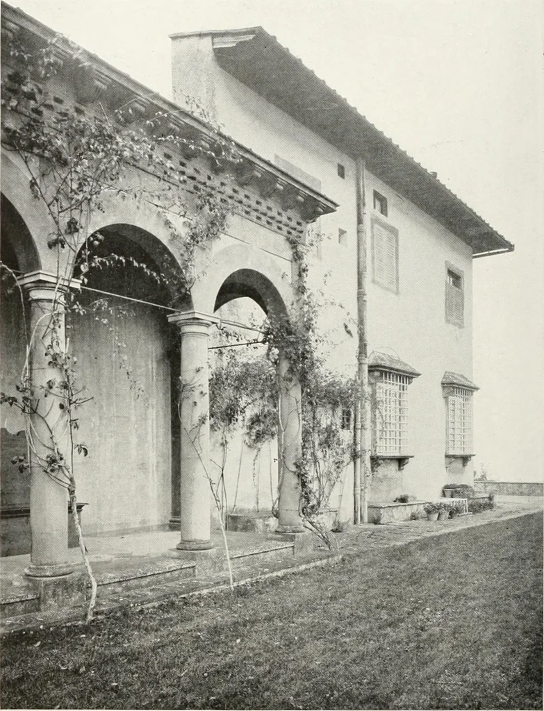 An illustration from Villas of Florence and Tuscany, 1922, leaf 177