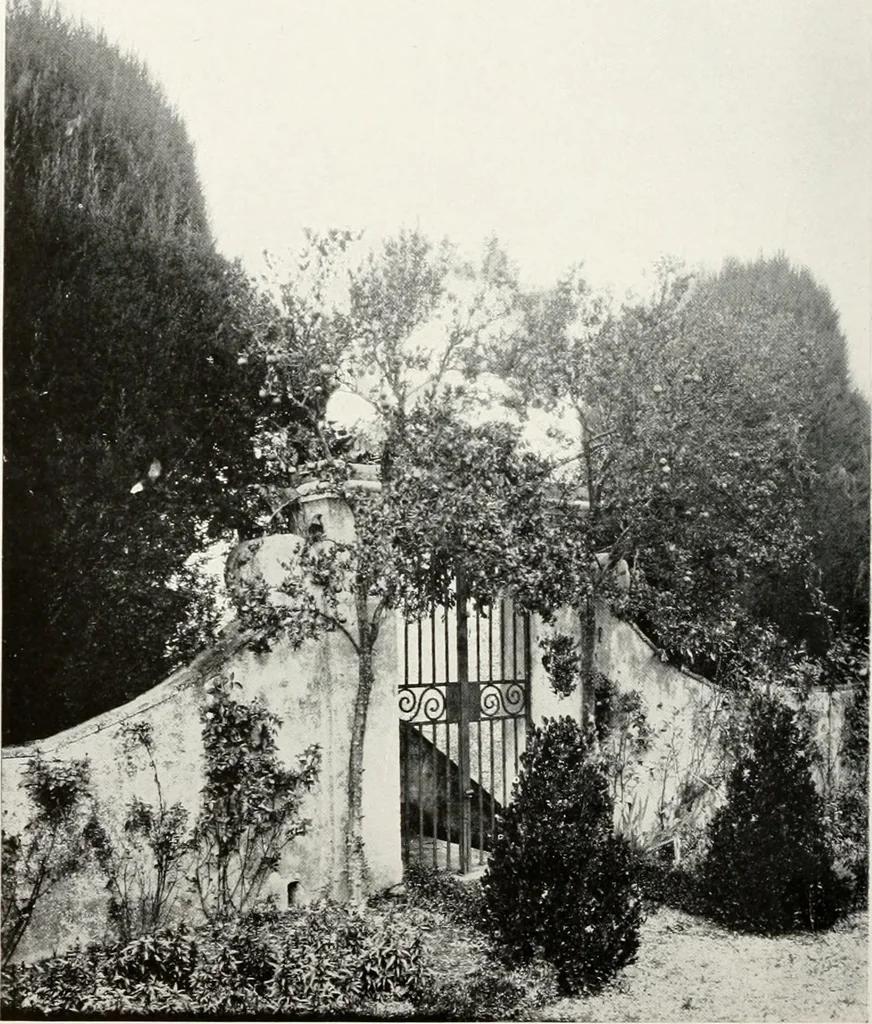 An illustration from Villas of Florence and Tuscany, 1922, leaf 183