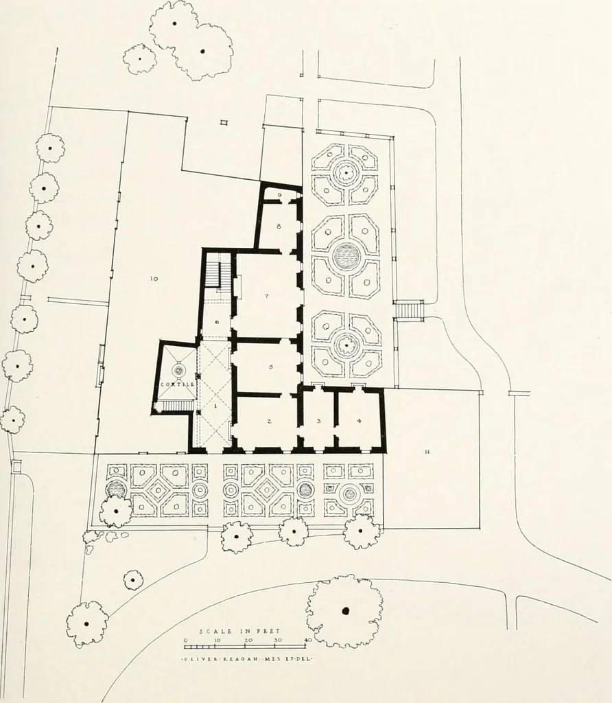 An illustration from Villas of Florence and Tuscany, 1922, leaf 188