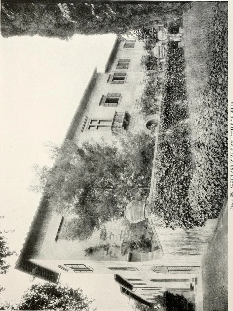 An illustration from Villas of Florence and Tuscany, 1922, leaf 189