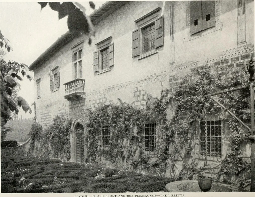 An illustration from Villas of Florence and Tuscany, 1922, leaf 192