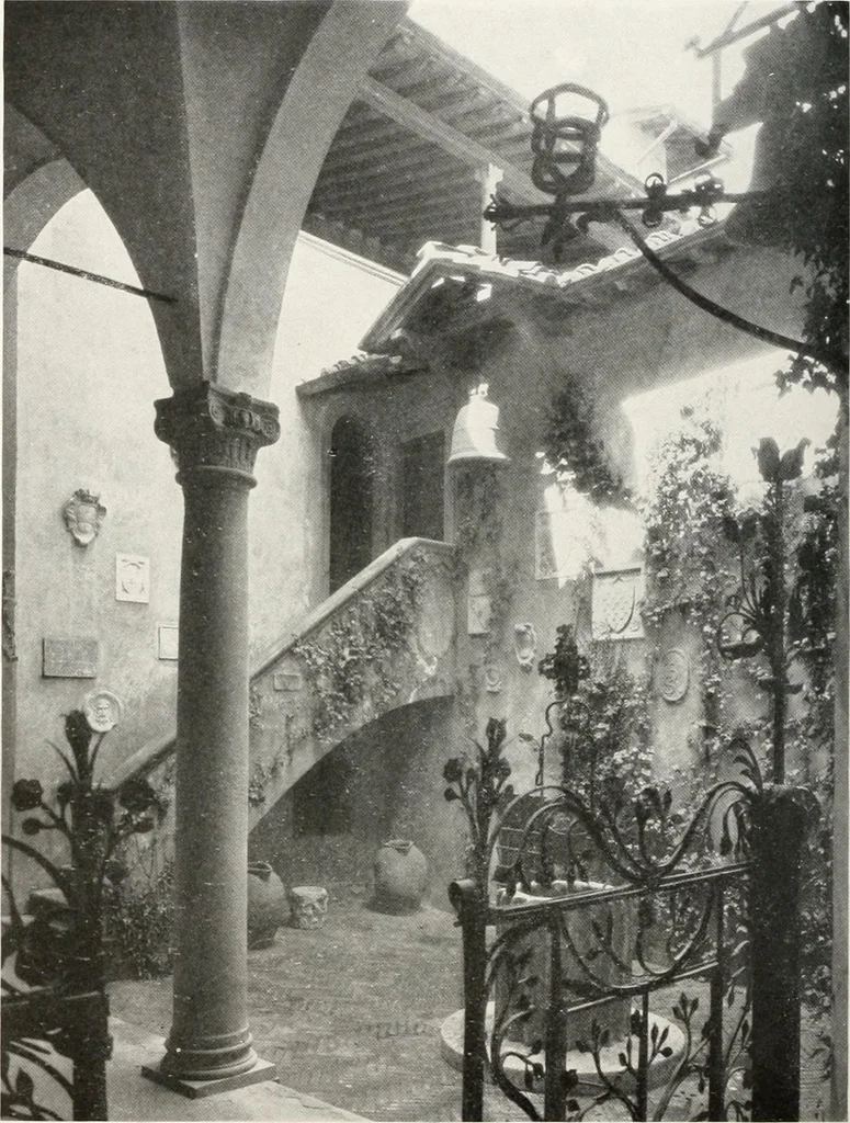 An illustration from Villas of Florence and Tuscany, 1922, leaf 197