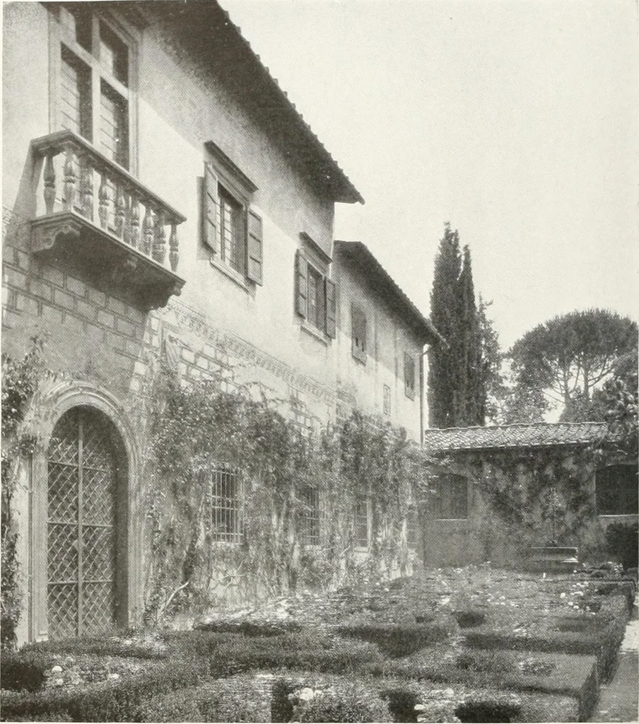 An illustration from Villas of Florence and Tuscany, 1922, leaf 201