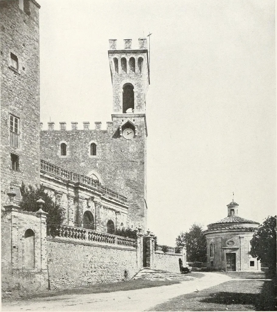 An illustration from Villas of Florence and Tuscany, 1922, leaf 205
