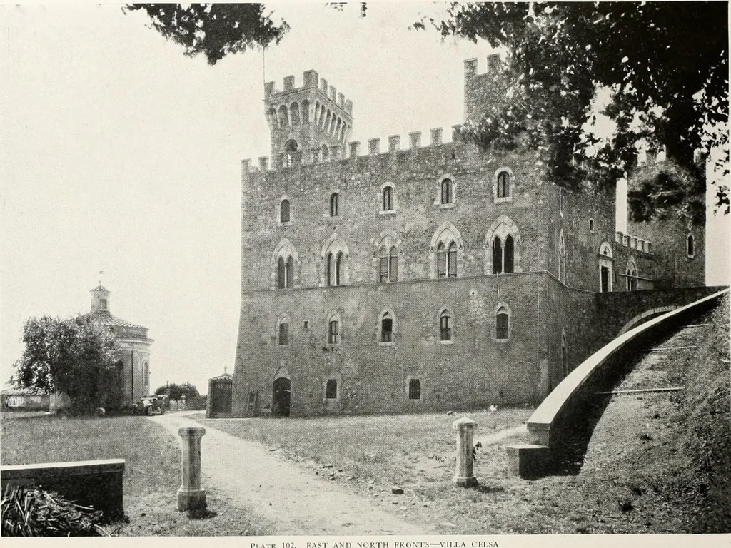 An illustration from Villas of Florence and Tuscany, 1922, leaf 210