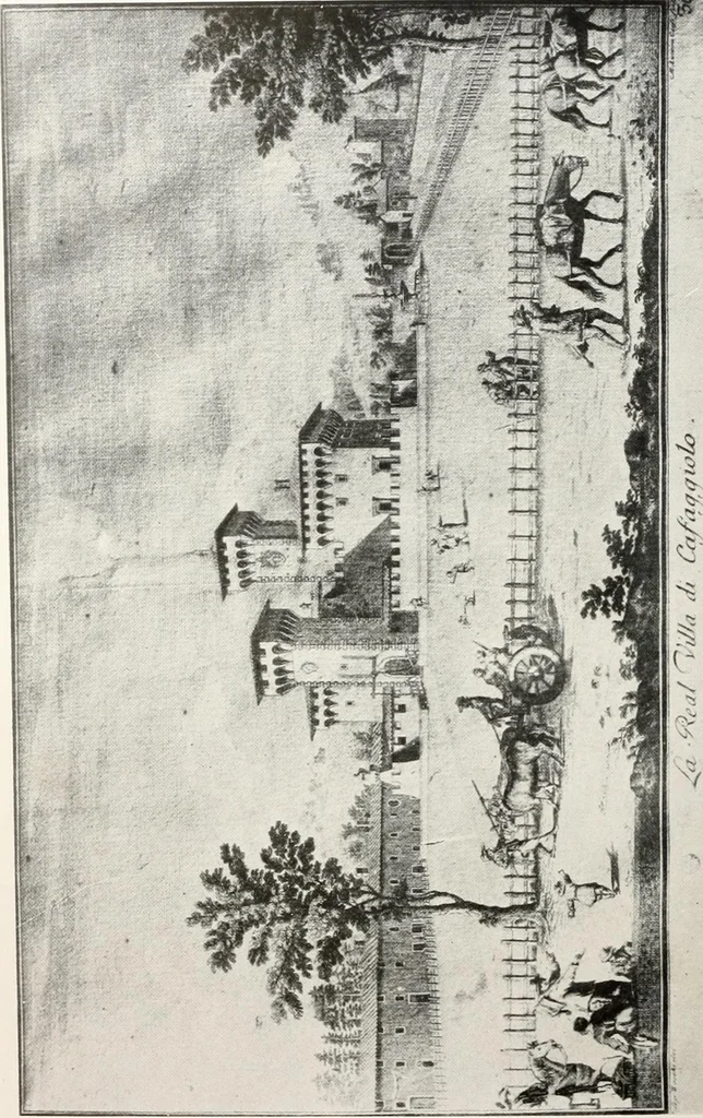 An illustration from Villas of Florence and Tuscany, 1922, leaf 223