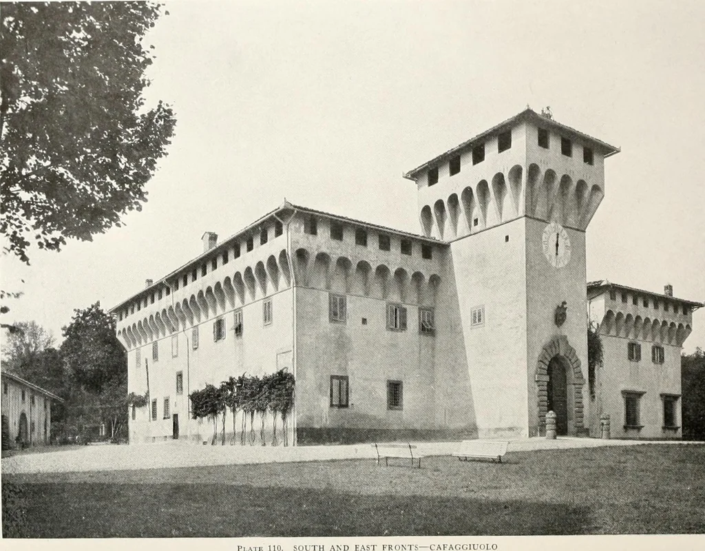 An illustration from Villas of Florence and Tuscany, 1922, leaf 224