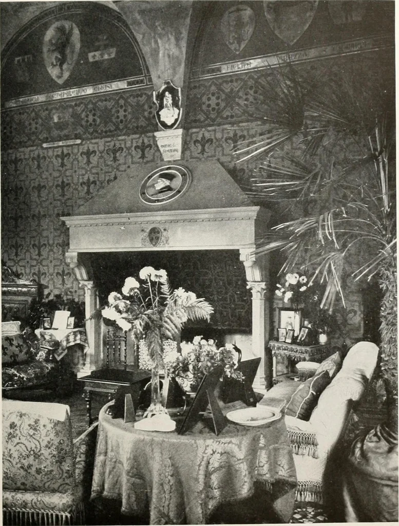 An illustration from Villas of Florence and Tuscany, 1922, leaf 228