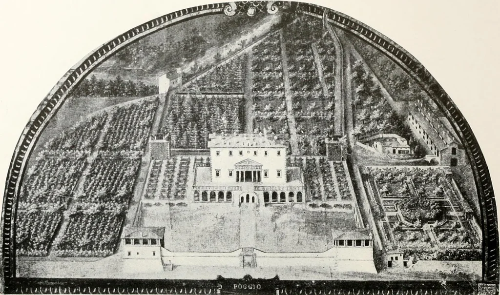 An illustration from Villas of Florence and Tuscany, 1922, leaf 234