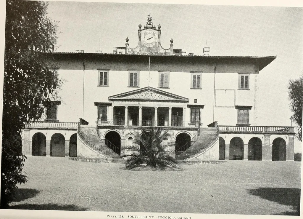 An illustration from Villas of Florence and Tuscany, 1922, leaf 235