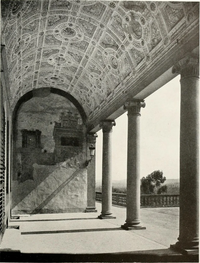 An illustration from Villas of Florence and Tuscany, 1922, leaf 238