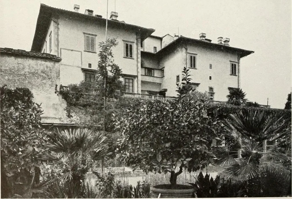An illustration from Villas of Florence and Tuscany, 1922, leaf 239