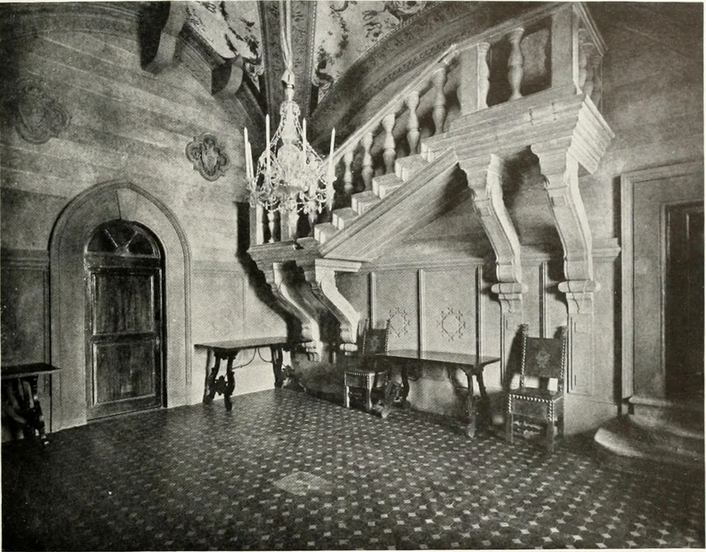 An illustration from Villas of Florence and Tuscany, 1922, leaf 242